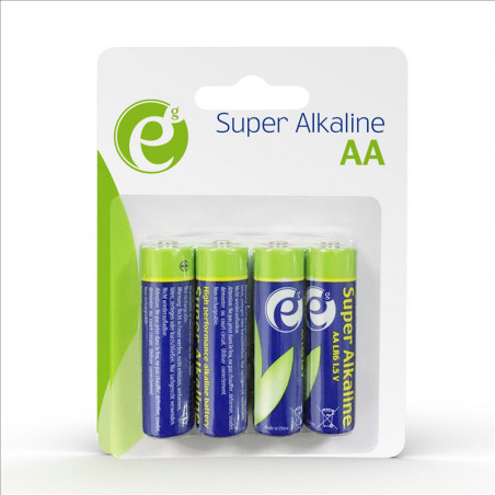 4 Piles Alcalines AA LR06 – 1.5V – 2900 mAh | Haute Performance